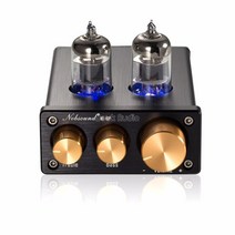 진공관앰프 오디오 Nobsound NS-10P 미니 진공관 프리 앰프 HiFi 오디오 6J1 밸브 (고음 및 저음 톤 컨트롤