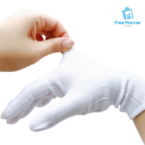 [FreeManner] 작업용 얇은 속 장갑 글러브 10켤레 나일론 땀흡수 공장 공정 산업용 S M L XL, M 10켤레