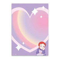 빨강머리앤 오로라 메모패드 하트, 단품