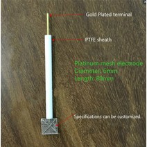 ph측정기 백금 메시 전극 대비 순도 99.99%., 02 15mmx15mm