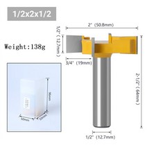 T형 슬롯 밀링 커터 공구 홀더 12.7mm 표면 기획 커터에 사용되는 2-1/2 의 절삭 직경, 01 12.7x12.7mm