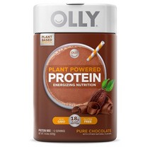 OLLY Plant Powered Protein 미국 올리 비건 플랜트 프로틴 파우더 헬스보충제 초코맛 420g 1통, 1개