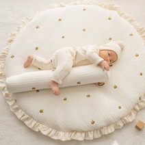 에코데코 순면 아기원형러그 놀이방매트, 차콜, 2.꿀벌