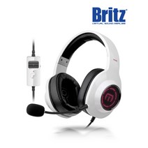 브리츠 KG30 가상 7.1채널 게이밍 헤드셋 PC 헤드폰 고성능 마이크 화이트, 단품