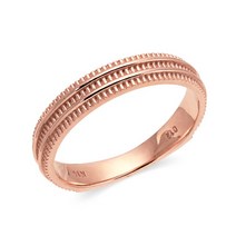 [비앤비골드] 18K 로렛트 촘촘 컷팅 밴드 반지 NPR37618