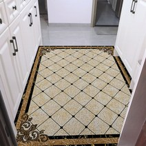 SKANDSALO 럭셔리 대리석 패턴 현관 코일매트 잘라쓰는, 120x140cm개, C