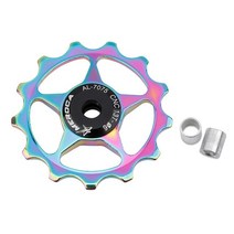 자전거롤러 MEROCA-자전거 뒷 변속기 자전거 롤러 들러 금속 베어링 11T MTB 로드 바이크 자키 휠 7/8, 17 Colorful 13T