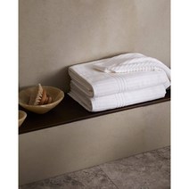 자라홈(ZARAHOME) 스트라이프 벨루어 코튼 타월 49584013250, 화이트_페이스 타월 / 50 x 90
