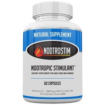 Addrena Nootrostim- 뇌를 가속화하는 천연 자극제: 연구약 에너지 부스트 보충제제 및 최고의 알파 브레인 웨이브 스마트 누트로픽스- 60 캡슐