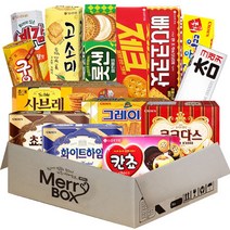 메리박스 과자세트 14종(국희땅콩샌드+그레이스+초코하임+화이트하임+칸초+빠다코코넛+제크+롯데샌드파인애플+고소미+예감치즈그라탕+구운감자+사브레+참크래커+쿠크다스화이트), 1세트, 과자세트14종