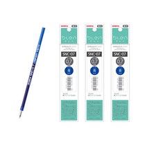 제브라 리필심 블렌 3C 0.7 블루 SNC-07, 3개