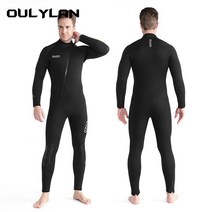 다이빙 슈트 잠수복 긴팔 네오프렌 스쿠버 따뜻한 원피스, 3.L