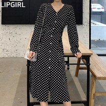 립걸도트 아일렛 봄원피스