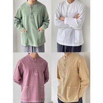 남성 봄 가을 20수면 차이나 4컬러 긴팔 상의 하의 개량한복 생활한복 법복