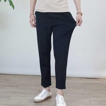 로코비전 오싹한 냉장고 스판 슬랙스 남녀공용 여름 밴딩 스트라이프 빅사이즈 바지