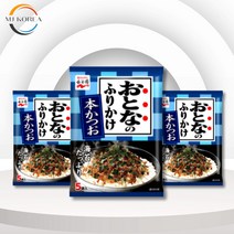 나가타니엔 오토나노 후리가케 혼가쓰오 가다랑어맛 12.5g(2.5g x 5포) 뿌려먹는 즉석 간펵식+사은품 추가 증정, 후리가케 가다랑어맛 12.5G(5포) 3개+1개