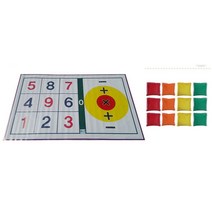 뉴스포츠 뉴스포츠 숫자타겟세트 (칼라빈백 12개입), 사이즈