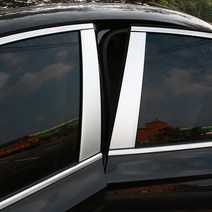 JS automotive 제네시스G80 차량전용 윈도우 B필러기둥 메탈크롬 튜닝 몰딩스티커 자동차 실외 인테리어 용품, 메탈크롬 B필러_제네시스G80