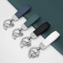 유투카 기아 자동차 스마트 가죽 키케이스 키링 키홀더 키커버 쏘렌토MQ4 카니발KA4 올뉴K3 스포티지NQ5 K5DL3 셀토스 K7프리미어 K8GL3 니로SG2, 추가 구매상품_가죽스트랩, 실버-블랙