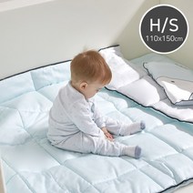 [보니타베베] 코다 블린 차렵앙면이불 8oz H/S(110x150), 색상:민트_그레이