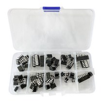 NE555/5532 UA741 LM324/358/386/393 ULN2003/2803 PC817 DIP타입 IC칩 세트 10종 HCM2902a, 상세페이지 참조