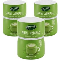 동서 식품 리치스 카페 파우더 지리산 그린티 믹스 550g 스무디 홈카페 에이드, 3개