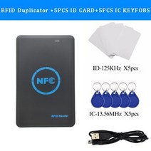 엑세스제어카드 13.56MHz 암호화 프로그래머 RFID 카드 리더 복사기 125KHz 키 fob NFC 스마트 라이터 빠, 01 Style a