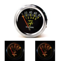 오일게이지 52mm 2 인치 기계식 자동차 0-80 PSI 압력 센서 미터법 테이블 공지사항