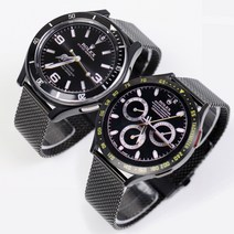 갤럭시워치4 클래식&워치4 원터치 메쉬밴드 46mm 42mm 44mm 40mm 호환, 블랙