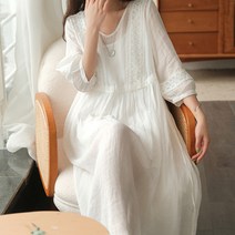 YAPOGI 원피스+나시 브이넥 린넨 솔리드