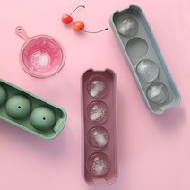 아름다운공간 국내제작 실리콘 라인 아이스몰드 얼음틀 3개세트(6color), 그레이(4구1개+12구2개)