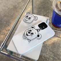 (투명 아크릴톡) HB 도넛라이키스마트톡 그립 플라톡 스마트톡케이스, One size