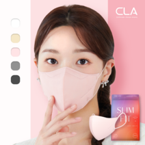 CLA 슬림핏 KF94 라이트패키지 보건용 컬러 새부리형 대형 마스크, 2팩, 핑크, 25매입