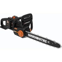 Worx WG385 POWERSHARE NITRO 40V 16인치 무선 전기톱 브러시리스 모터 공구가 필요 없는 텐셔닝(4ah 배터리 및 충전기 포함) 540849