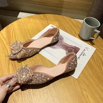 ENMYER-캐주얼 발레리나 플랫 로퍼 슈즈 라인스톤 여성용 통기성 메쉬 뾰족한 발가락 보트 2023 봄