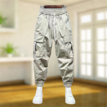 여름 아이스 냉감 쿨 스판 밴딩 카고 조거 팬츠