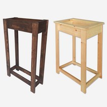 스텐드 재떨이 업소용 흡연실 방부목, 편백-스탠드 재떨이 1호 (40x16x70), 1개