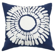 룸빌드 원형 거실 쇼파 쿠션 커버 솜포함 세트, 9) 썬플라워 블루 3-2