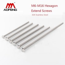 앙카볼트 외부 육각 확장 나사 304 스테인레스 스틸 외부 플랫 육각 헤드 기계 M6 M8 M10 M12 M16 200mm 180mm 길이 63, M12 X 180MM 2PCS