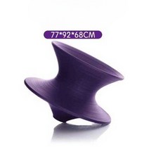 유리 섬유 자이로 360도 회전 좌석 레저 야외 카페 인테리어 식당 대기 의자 77x98x68cm 팽이의자, 보라색