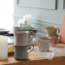 Nam Seung-il Ceramics 100% 핸드메이드 한국 도자기머그컵 H 4color, 1Ea, H블루