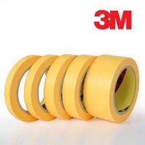 위wjr_3M 244 옐로우 뉴 내열 마스킹테이프 12mm X 50미터 미술용 공작용 다용도종이 테잎 접착 디자인용 도료용 보수용 용잎 분무용 페인트♥hspirit, ♥words!!