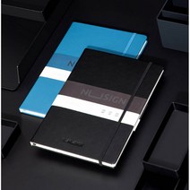 DELI 델리 누사인 하드커버 가죽노트 B5사이즈, 블랙(NS280)