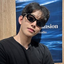 오벌형 레트로 커트코베인 인싸 패션 뿔테 캣츠아이 알작은 선글라스