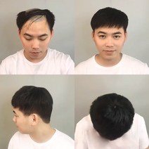 남자가발 남자부분가발 붙임머리 남성인모가발 마녀플랜트, 마오인치_인모14X14