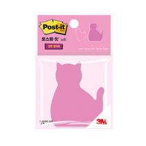 포스트잇 강한점착용 다이컷 노트 76 x 76 mm, 고양이, 14개입