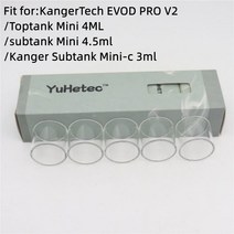 미니 산소통 휴대용 스쿠버 산소탱크 YUHETEC 교체용 유리 탱크 KangerTech E, 3.subtankminic 3ml