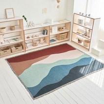 바보사랑 180x260cm 더비치 거실러그 카페트 소파커버 쇼파커버 블랭킷 다용도 패브릭 태피스트리 캠핑 담요 L.웨이메이커