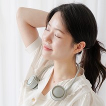 오토라 넥밴드 선풍기 에어, 화이트