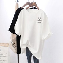 2세트 여름 반팔 레터링 티셔츠 무드T